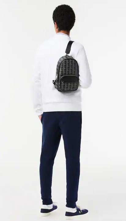 Sac près du corps homme Lacoste The Blend avec imprimé monogrammé Lacoste