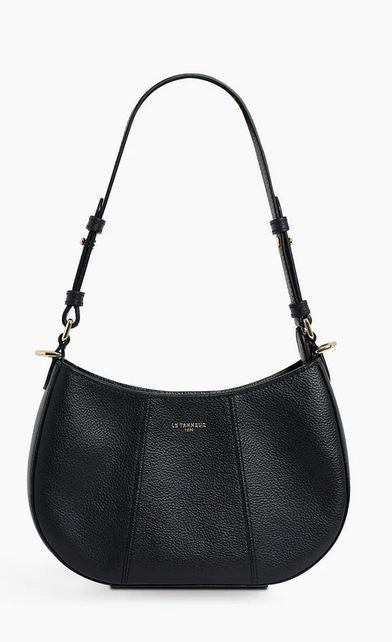 Petit sac demi-lune en cuir grainé LE TANNEUR
