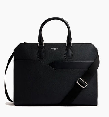 Porte documents 15" en cuir grain croisé Gaston LE TANNEUR