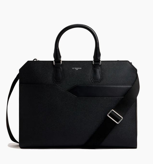 Porte documents 15" en cuir grain croisé Gaston LE TANNEUR