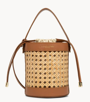 Petit sac seau Cannage Rotin Fabriqué en Italie LANCASTER