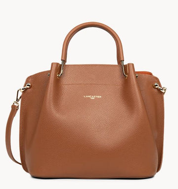Grand sac à main Foulonné Double LOUISA Fabriqué en France LANCASTER
