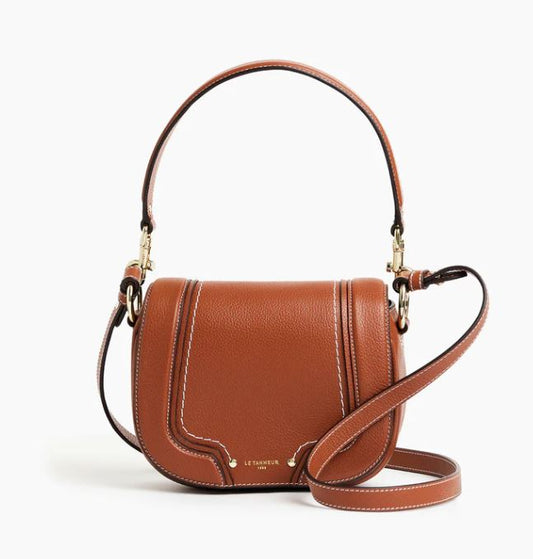 Petit sac bandoulière en cuir grainé  ELLA Le Tanneur