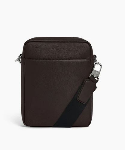 Petite sacoche zippée en cuir grainé Marceau LE TANNEUR