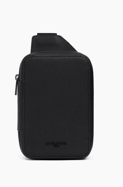 Sacoche sling en cuir signature T Emile LE TANNEUR