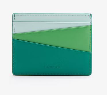 Porte-cartes unisexe Fitzgerald en cuir color-block Lacoste