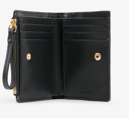 Porte-monnaie crocodelle en cuir Lacoste