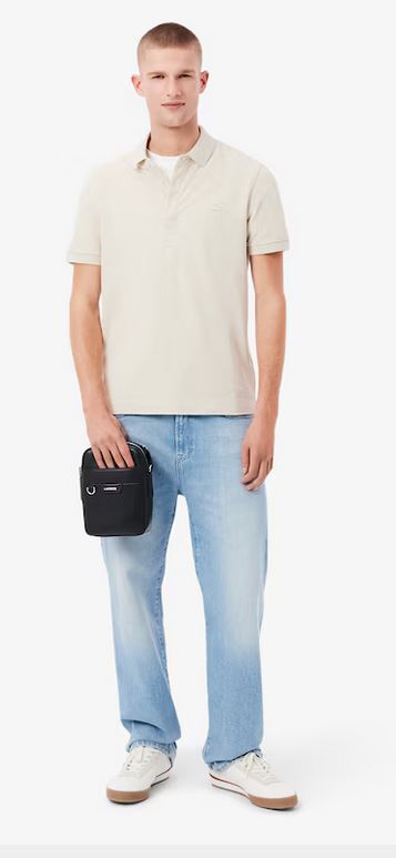 Sacoche Ossian en cuir Lacoste