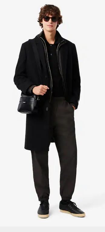 Sac reporter Ossian en cuir Lacoste